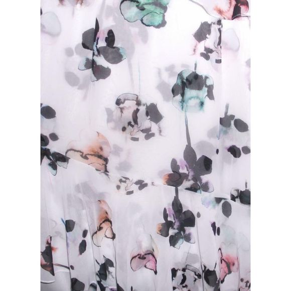 ML Monique Lhuillier Gardenia Floral Dress 12 - Picture 6 of 7